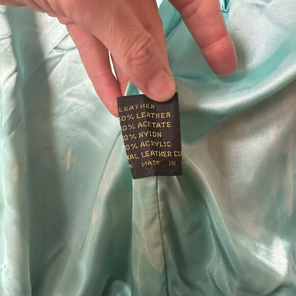 Vintage Camel Black Leather Suede Bomber Jacket With Ribbed Cuffs & Snap Buttons - Picture 11 of 12